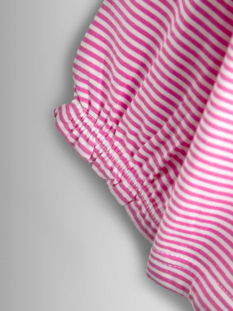 Girls' Pink Striped Unicorn Top 4