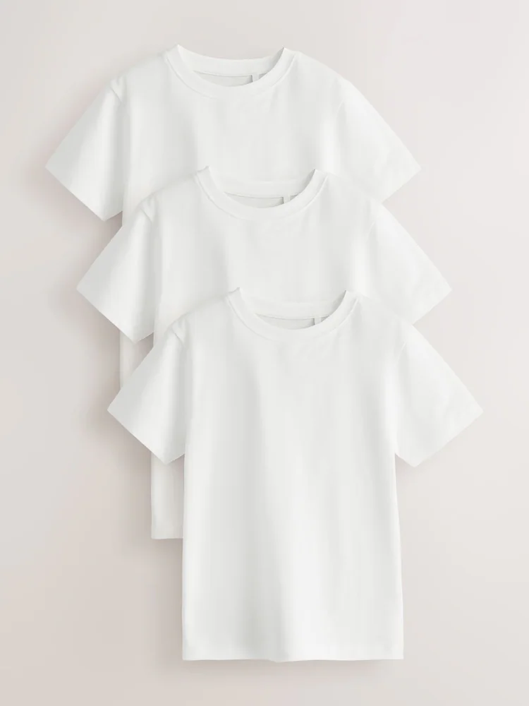 Kids' White Oversized Cotton T-Shirt