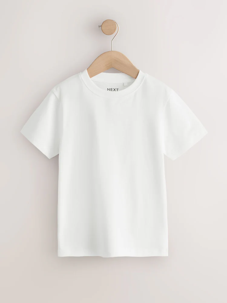 Kids' White Oversized Cotton T-Shirt 2