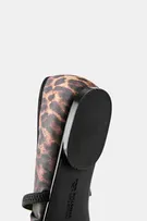 Leopard print gathered ballet flats 4