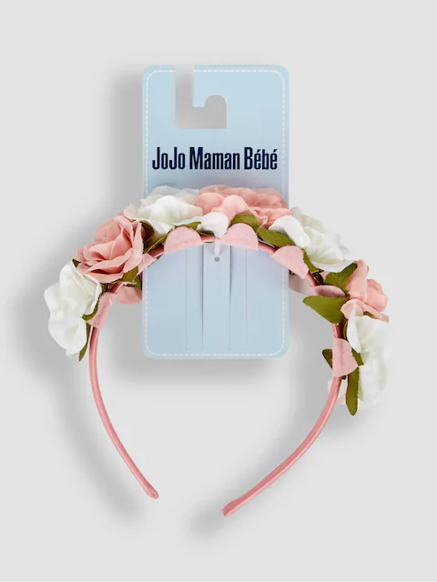 Blush Pink & Ivory Floral Headband 3