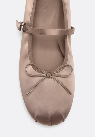 Satin ballet flats 4