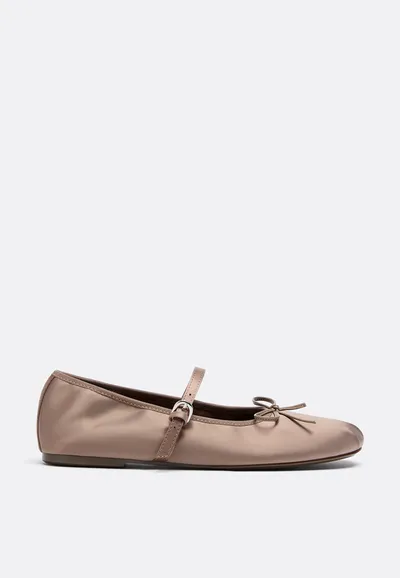 Satin ballet flats 5