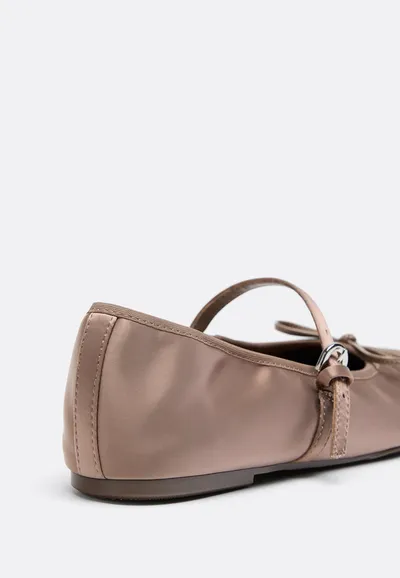 Satin ballet flats 3