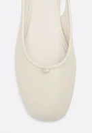 Leather-effect slingback ballet 4
