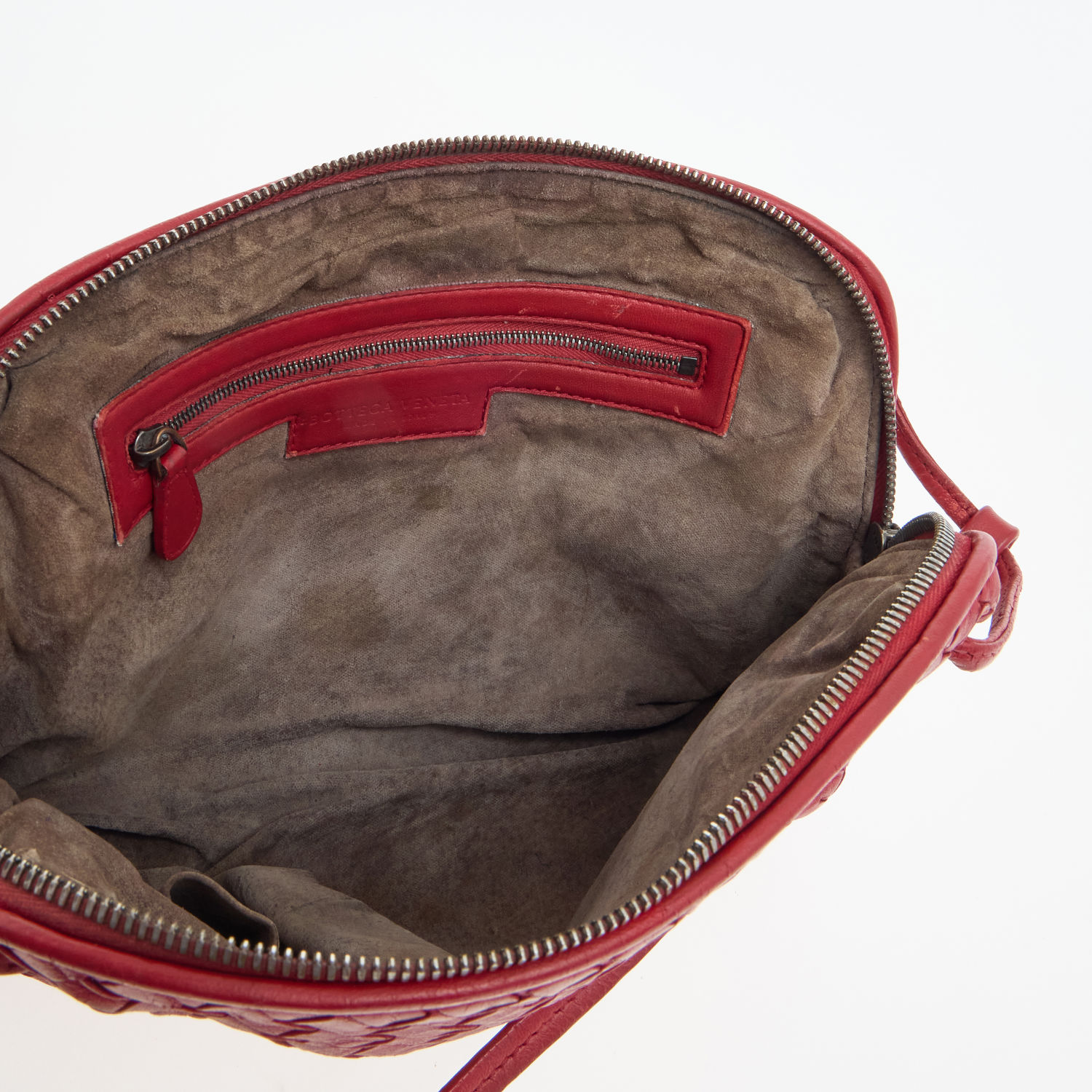 Ruby Red Woven Crossbody Bag 4