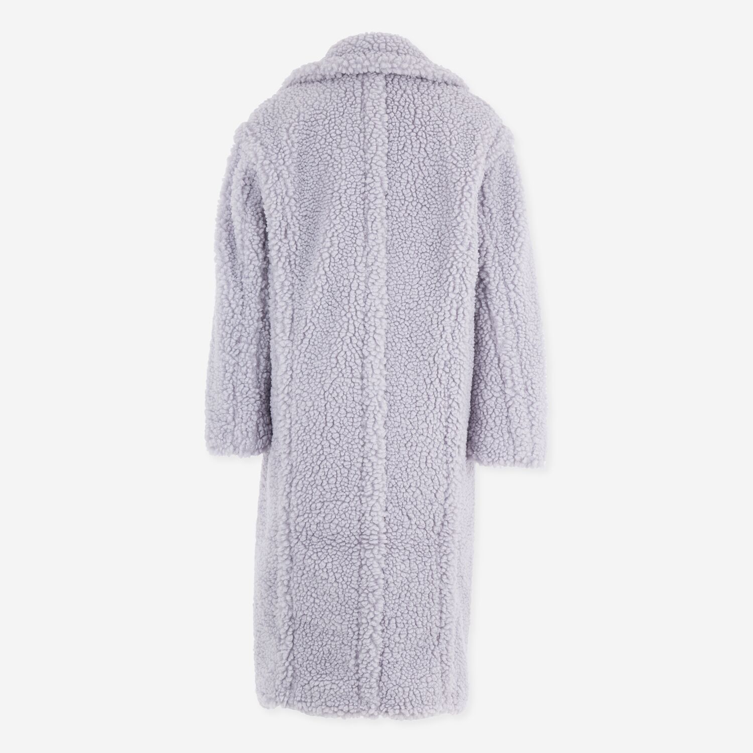 Purple Longline Teddy Coat 2