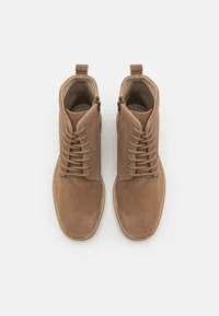 Zign by Zalando LEATHER - Lace-up ankle boots - taupe 4