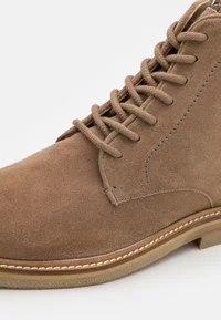 Zign by Zalando LEATHER - Lace-up ankle boots - taupe 6