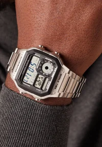 Digital watch - silver-coloured