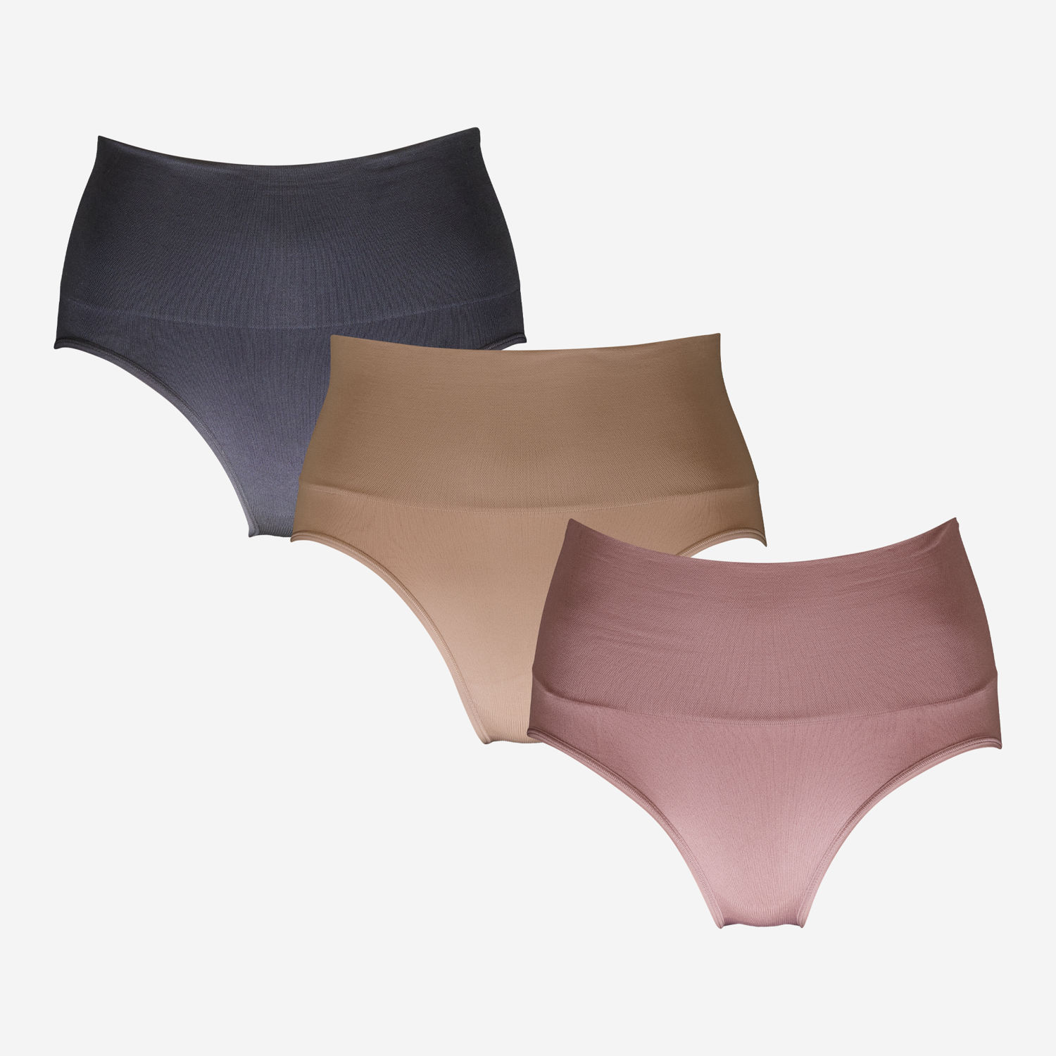 3 Pack Seamless High-Waist Control Briefs