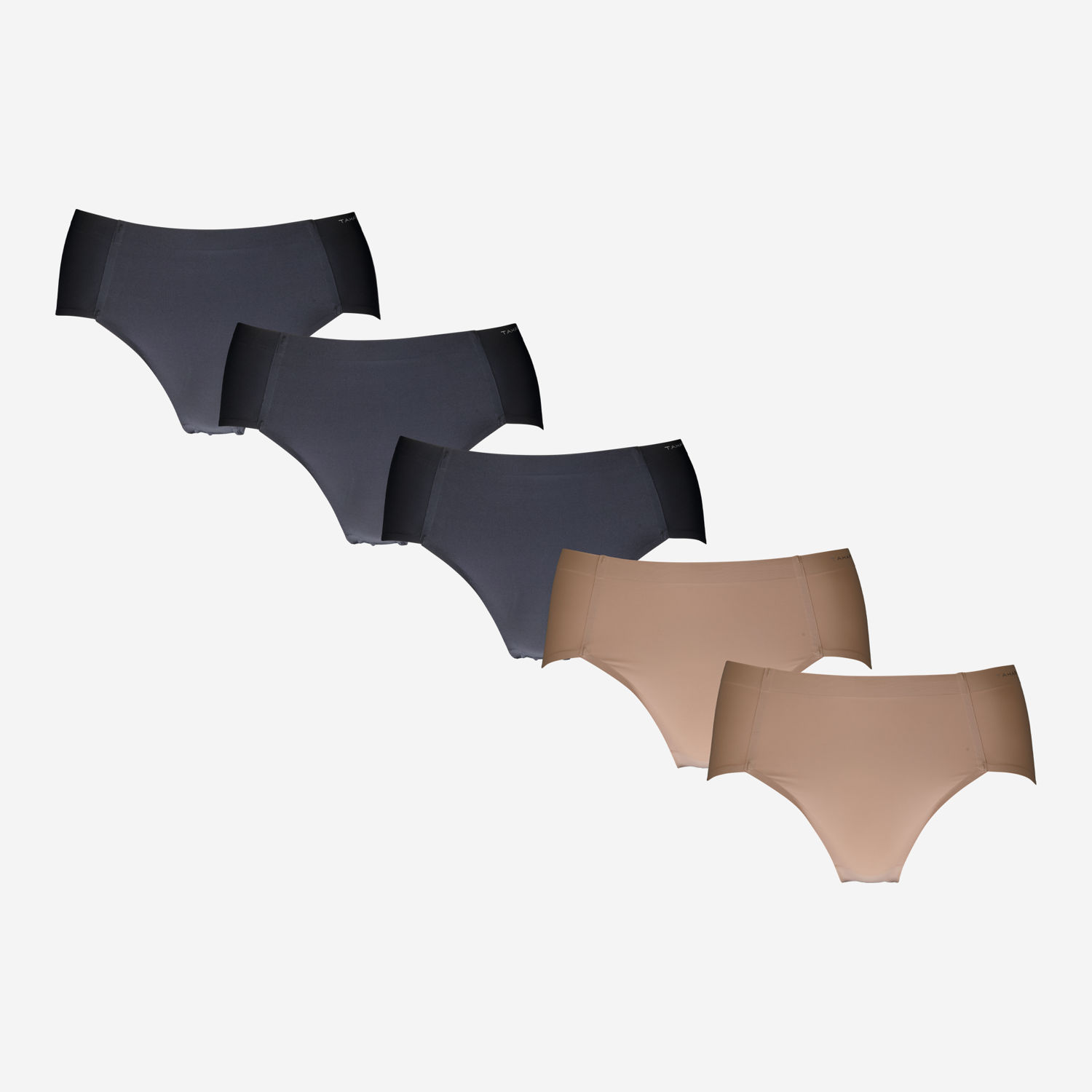 5 Pack Seamfree Full Brief Knickers