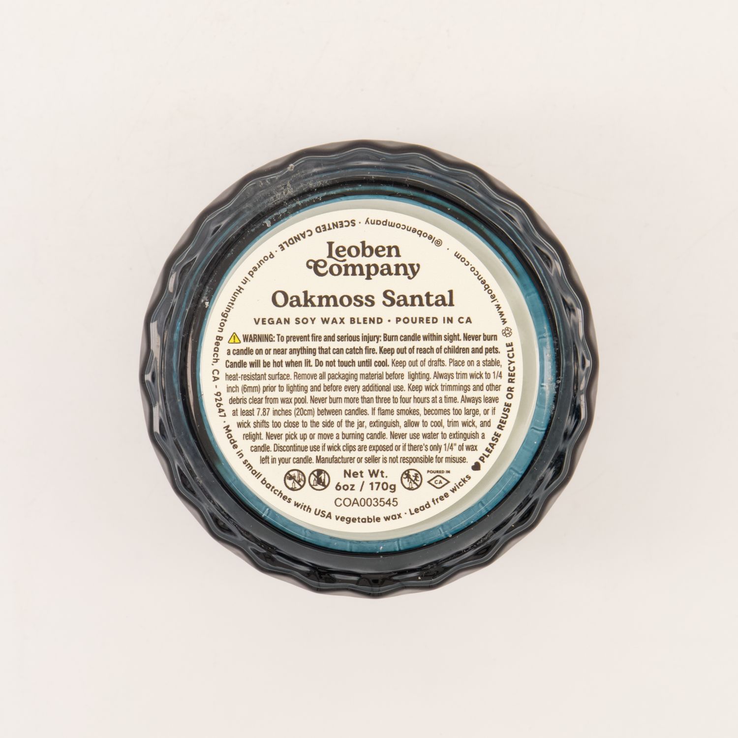 Oakmoss Santal Candle 170g 2