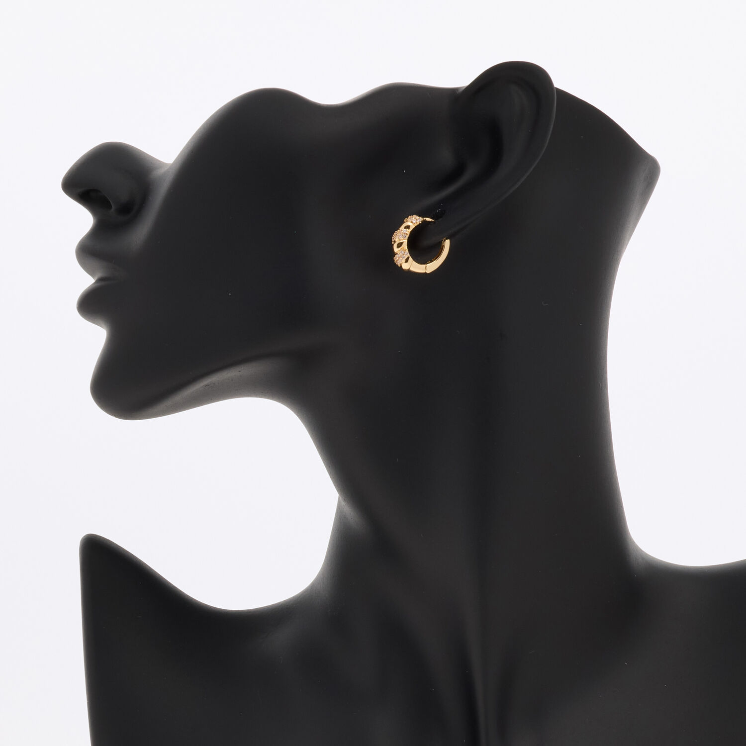 Piper K Gold-Tone Cubic Zirconia Hoop Earrings Set (6 Pairs) 2