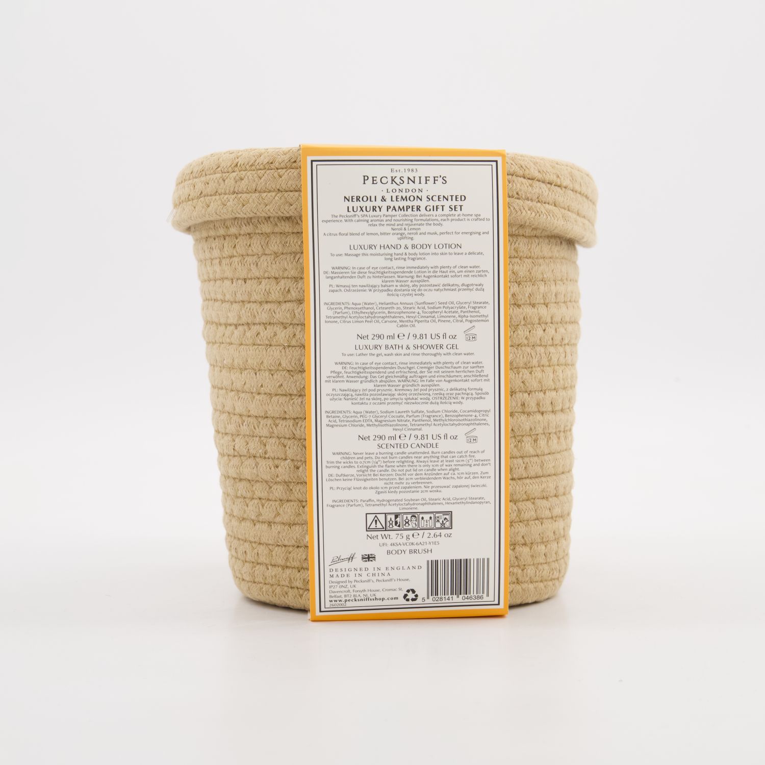 Pecksniff's Neroli & Lemon Spa Pamper Gift Collection 2