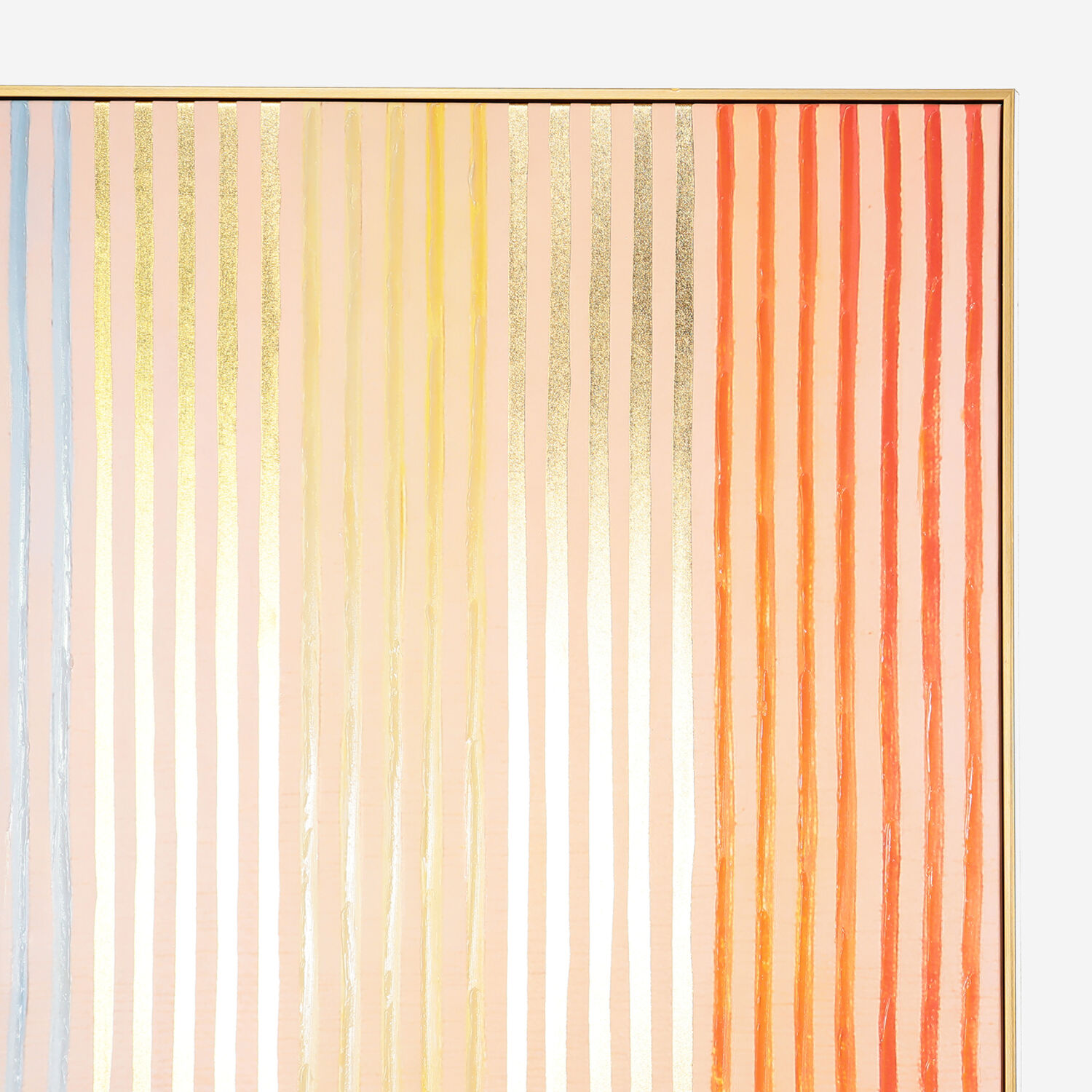 Abstract Pastel Stripe Framed Wall Art 2