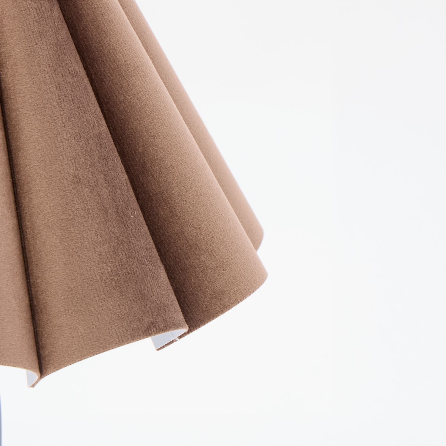 Brown Fluted Shade Rechargeable Table Lamp 43x22cm 2