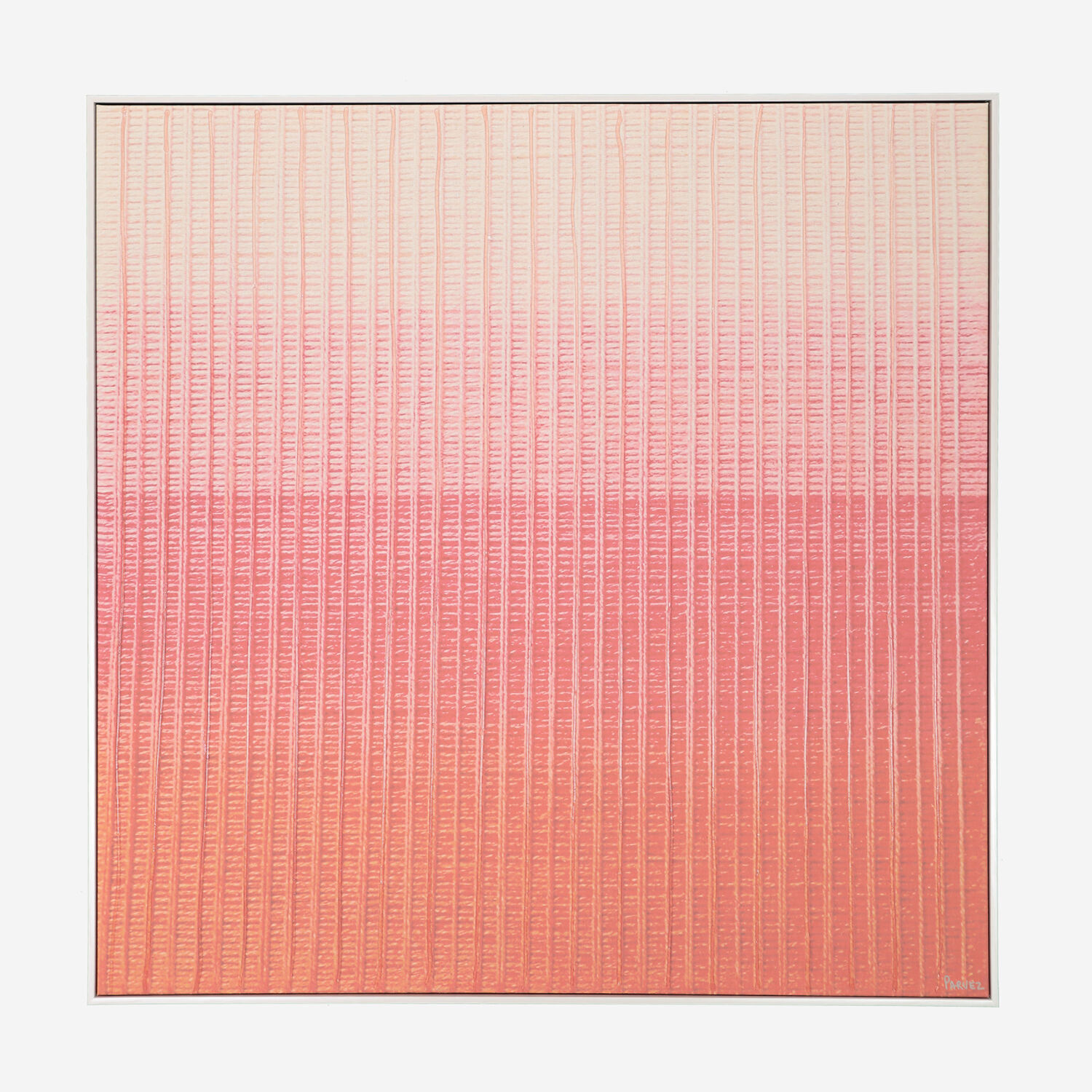 Parvez Blush Ombre Abstract Framed Wall Art