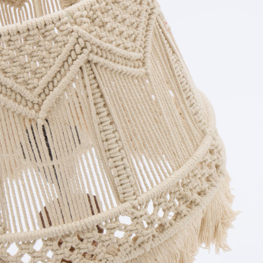 Wooden Crochet Sahd Table Lamp 62x29cm  2