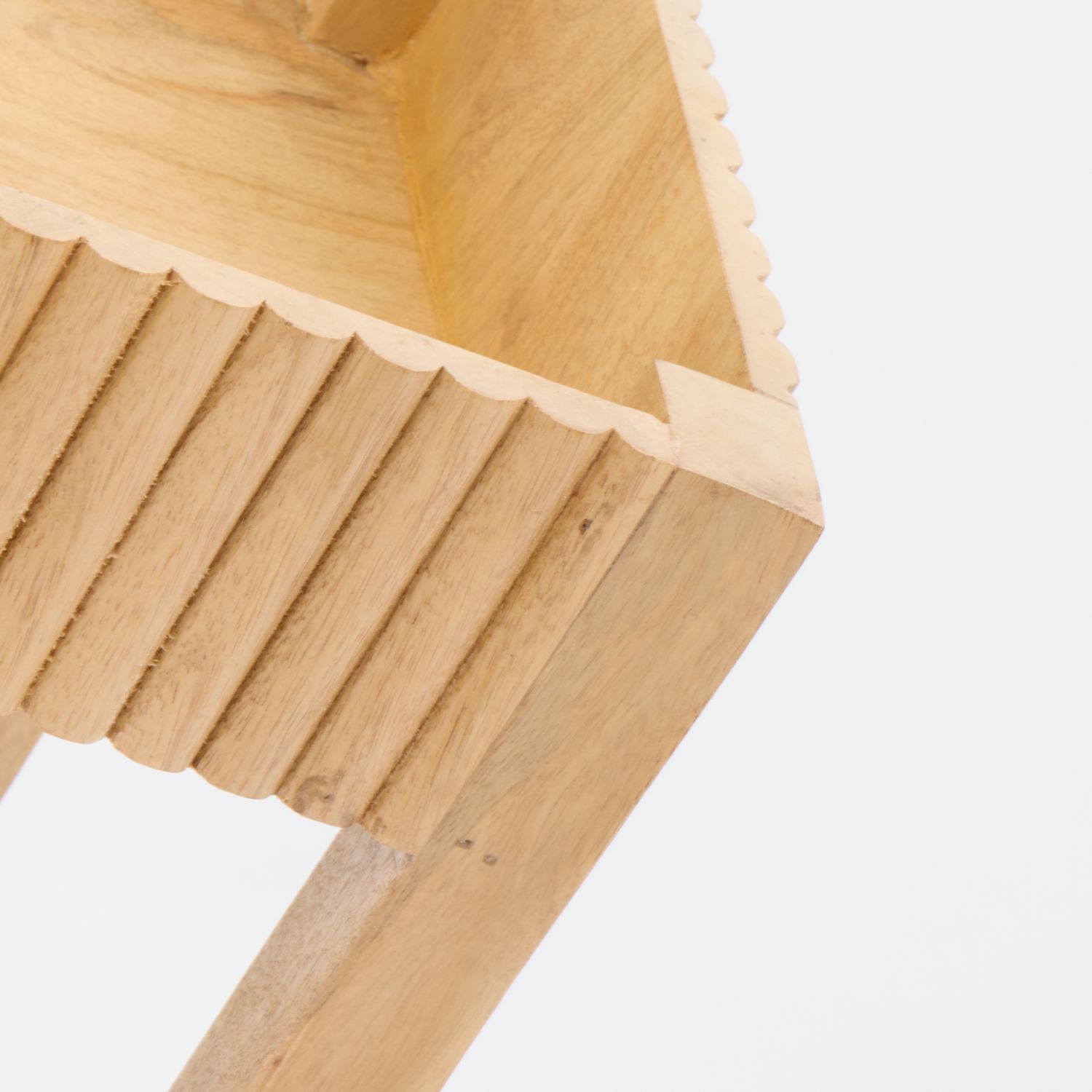 Wooden Three Tier Storage Trolley 2
