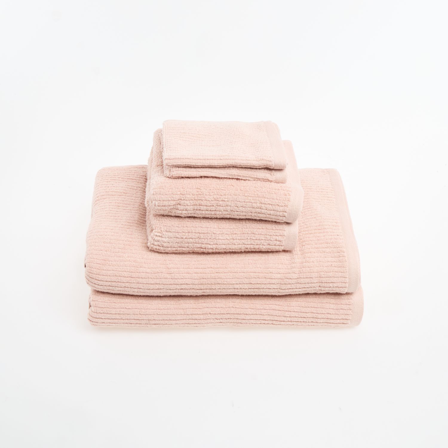 Six Piece Dusty Pink Towel Set