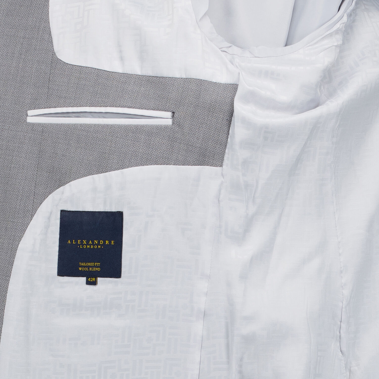 Men's Light Grey Tailored Blazer 2