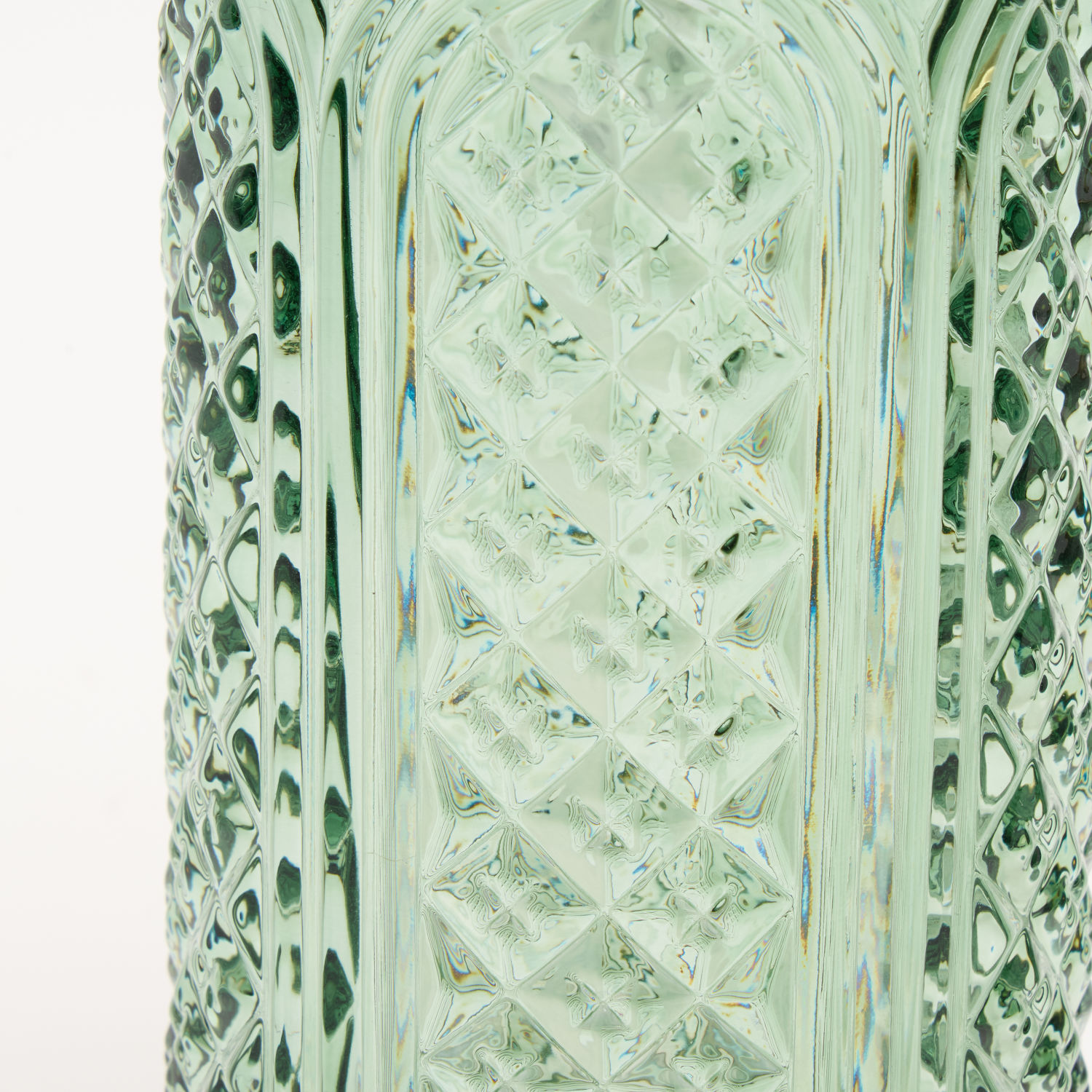 Green & Gold Tone Glass Basin Accessories 2