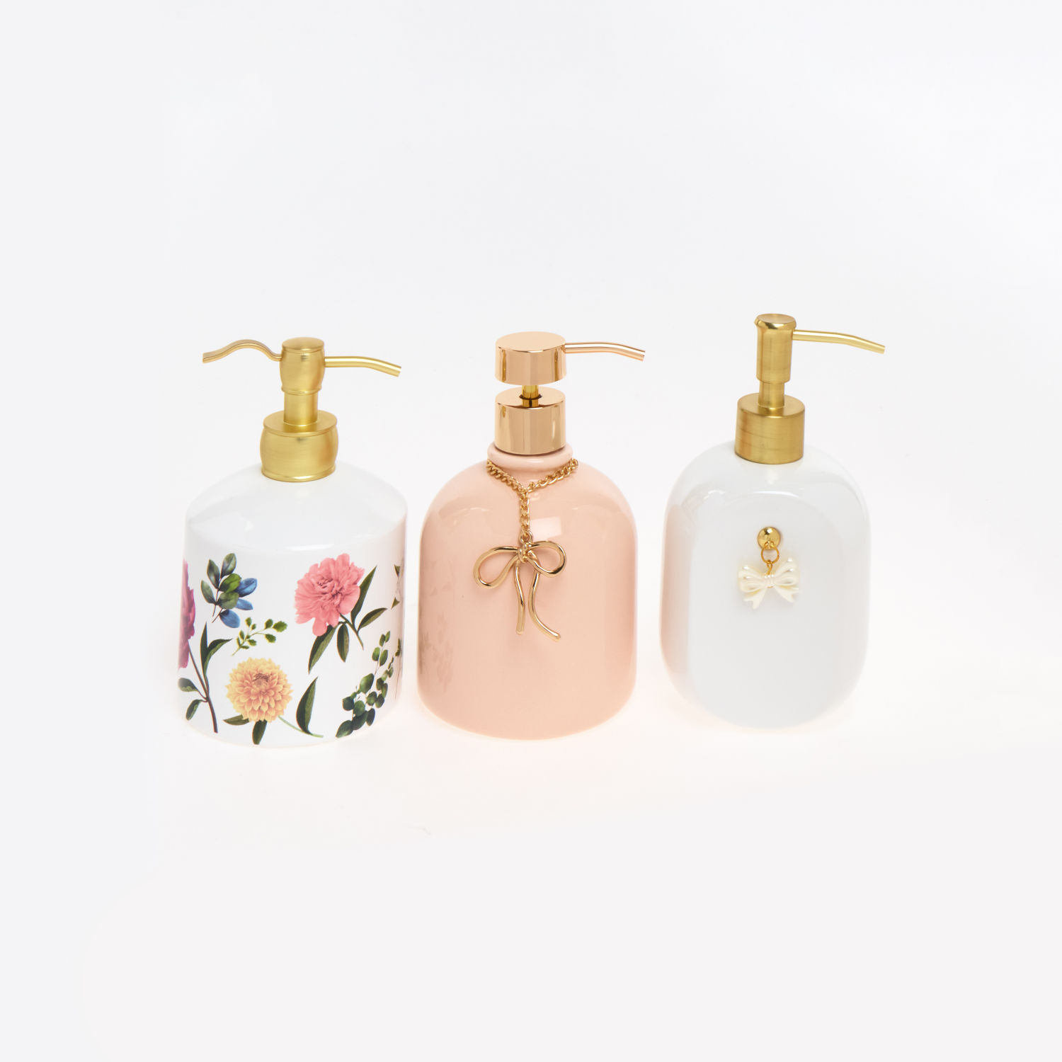 White & Pink Lotion Dispensers