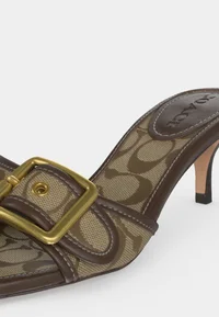 MARGOT SIGNATURE - Heeled mules - khaki/maple 6
