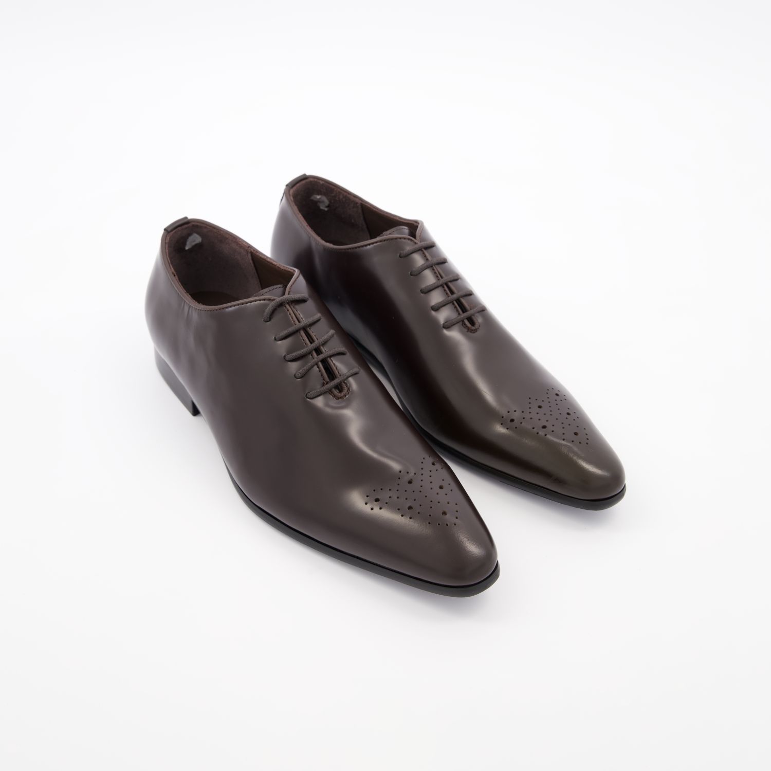 Men’s Dark Brown Wholecut Oxford Shoes