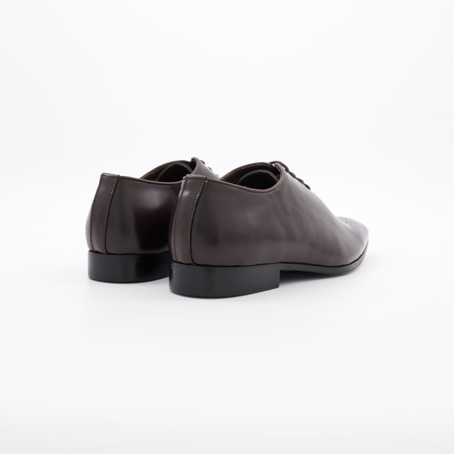 Men’s Dark Brown Wholecut Oxford Shoes 2