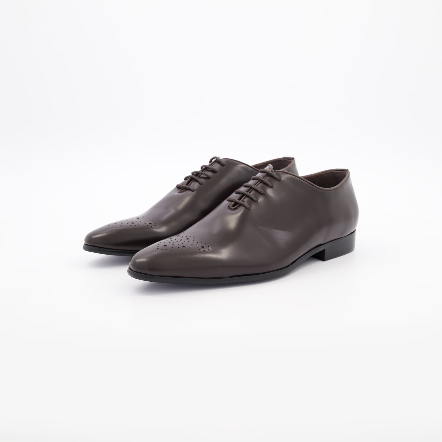 Men’s Dark Brown Wholecut Oxford Shoes 3