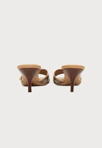 MARGOT SIGNATURE - Heeled mules - khaki/vachetta 3
