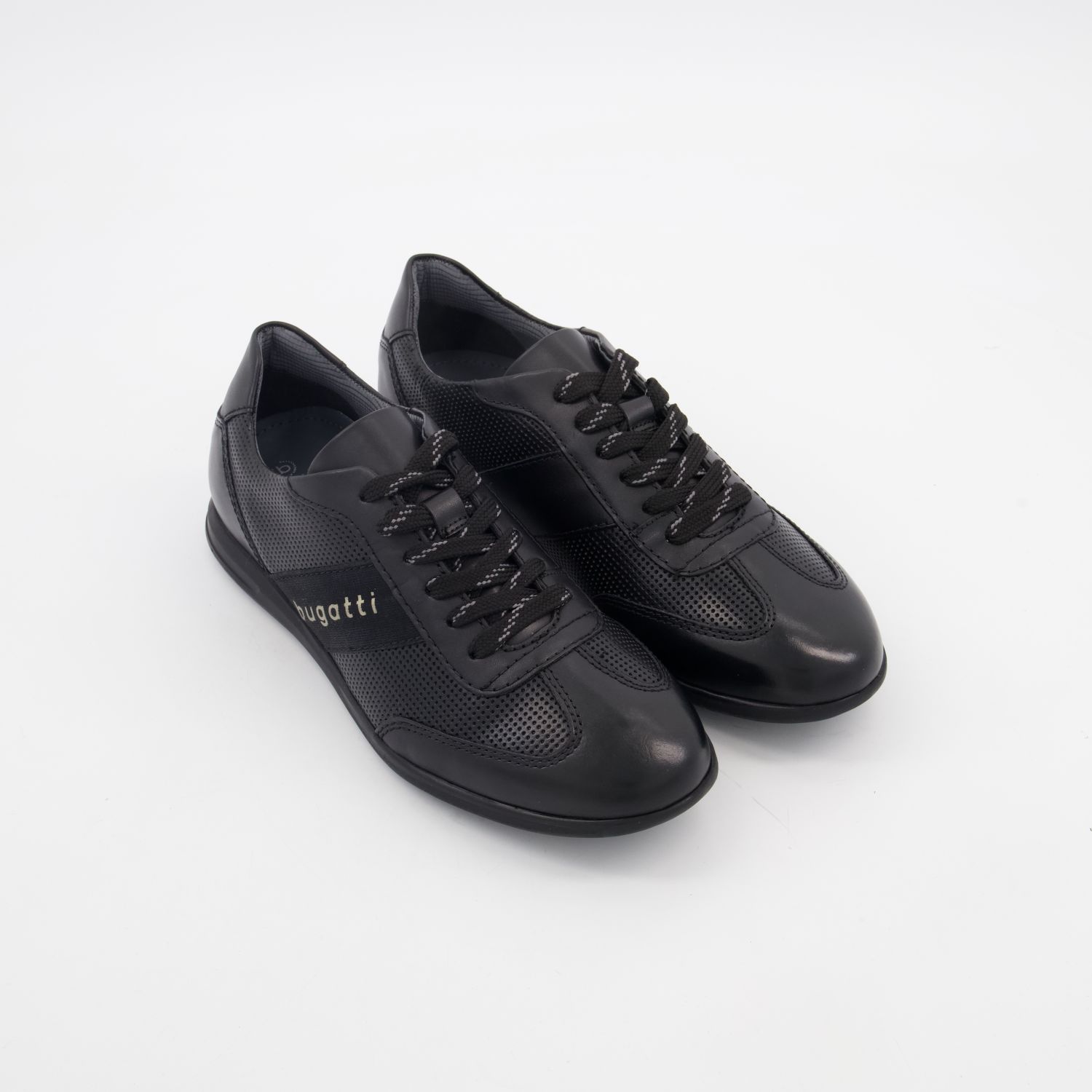 Black Leather Thorello Trainers
