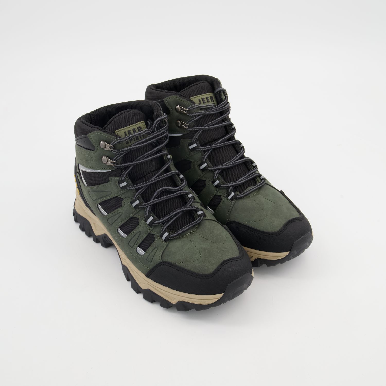 Olive & Black Titans Hiking Boots