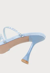 BRISA - High heeled sandals - blue satin/gems 5