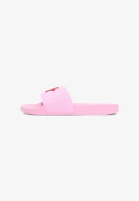 LOGO EMBROIDERY CANVAS POOL SLIDES - Pool slides - rose petal