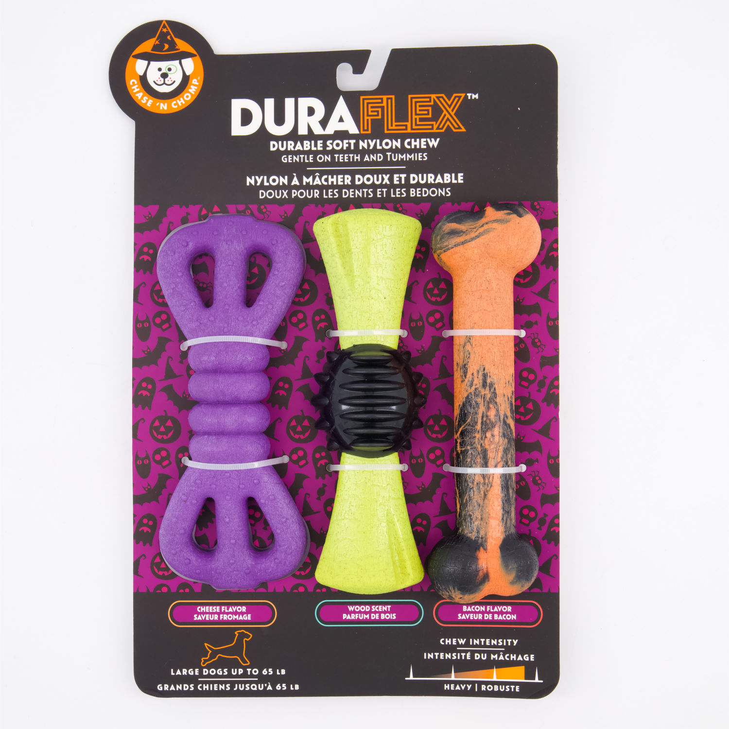 Chase ‘N Chomp DuraFlex Halloween Nylon Chew Toy 3 Pack