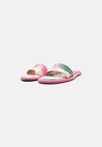 DANA SLIDE ST TROPEZ LANDSCAPE ARTIST PRINT - Mules - bright pink/multi-coloured 2