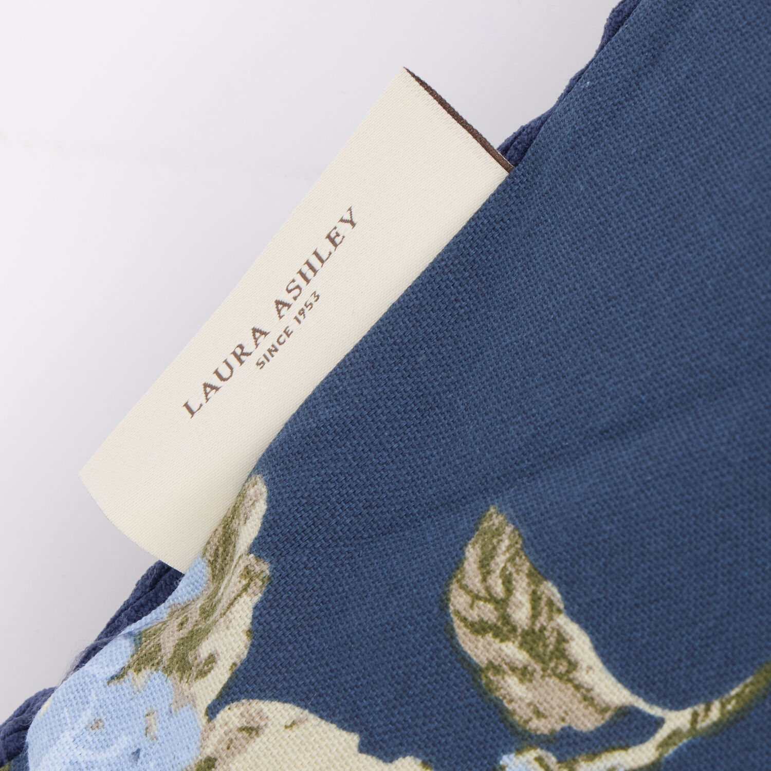 Floral Rectangular Pet Mattress Bed - Navy Blue 2