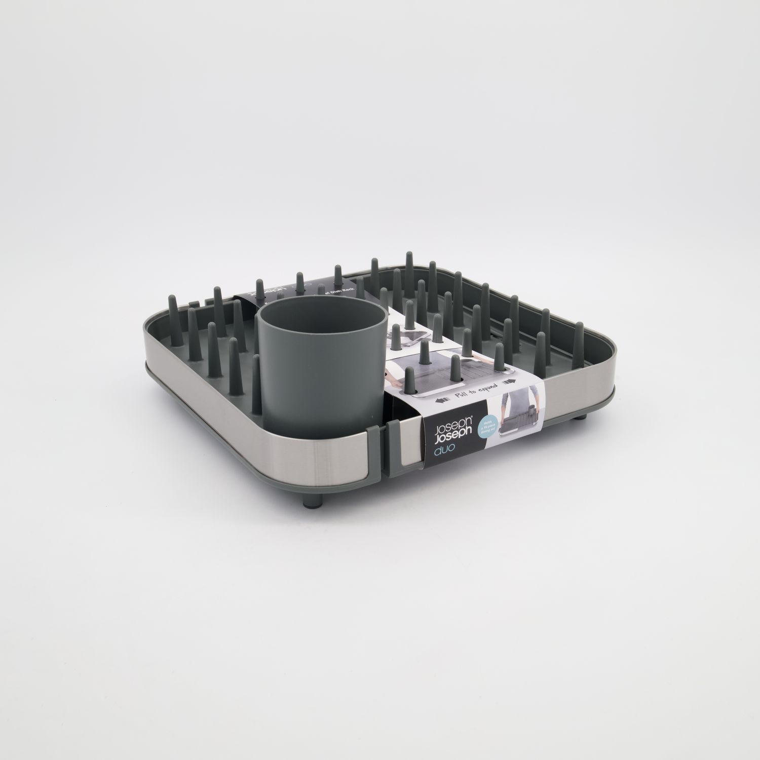 Joseph Joseph Duo Expandable Dish Drainer - Grey