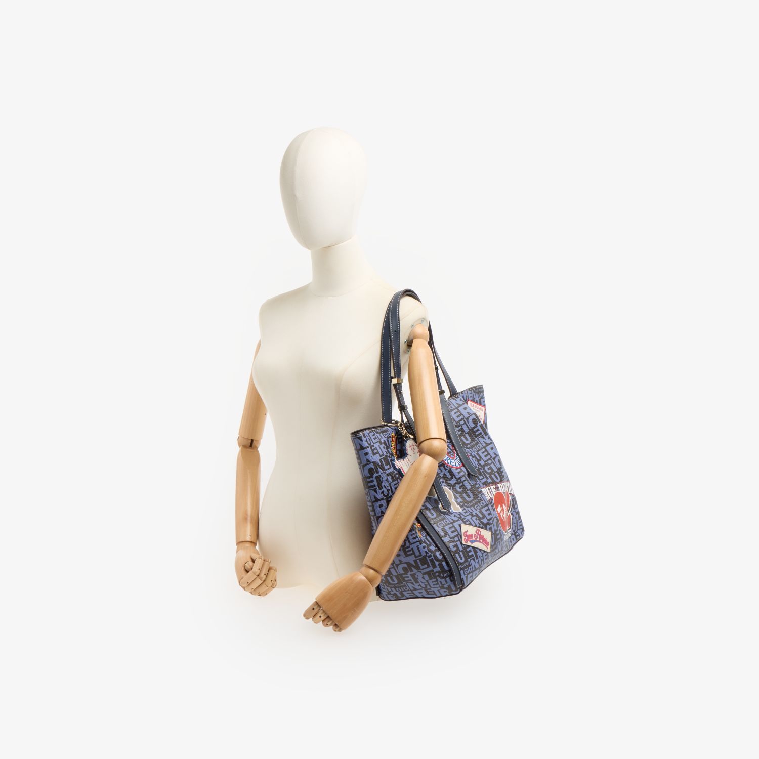 Navy Graphic Tote Bag 2