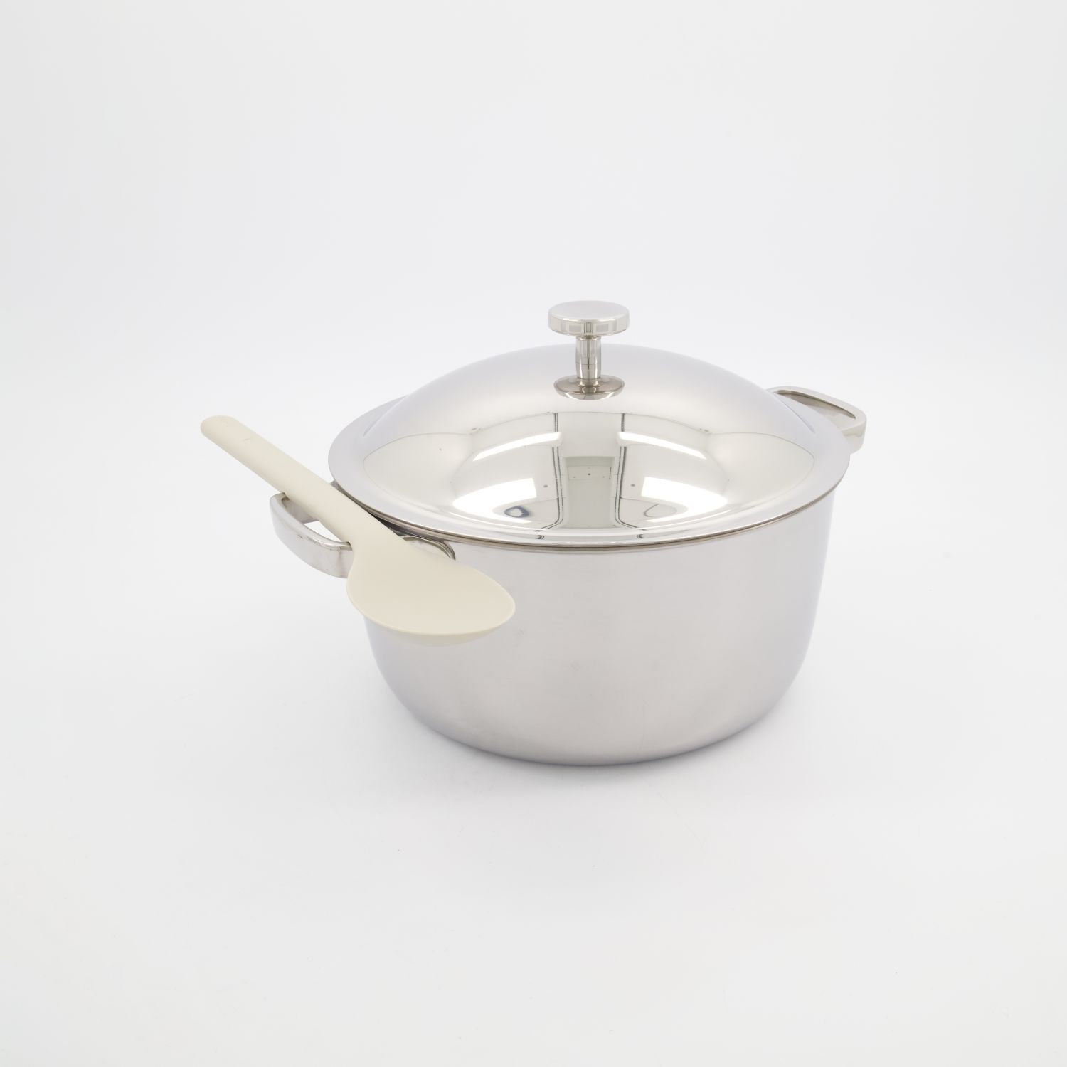 Stainless Steel Soup Tureen with Lid and Serving Spoon