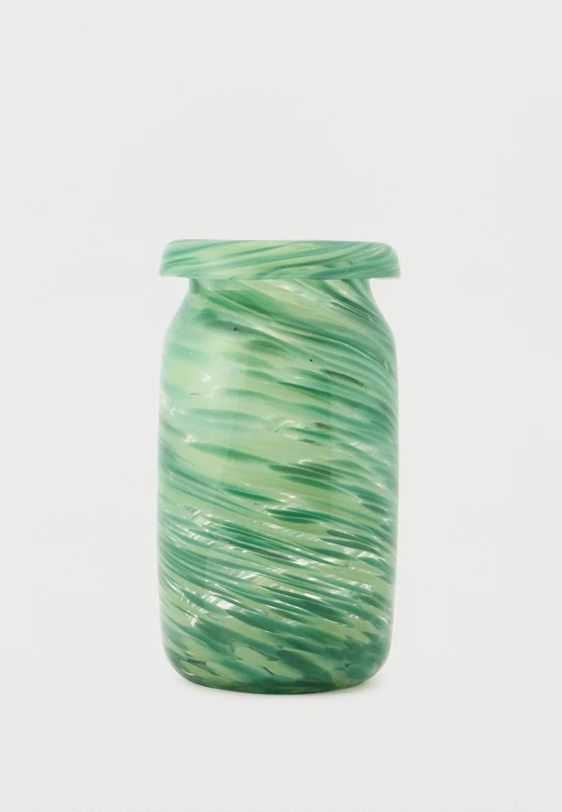 SPLASH VASE ROLL NECK SMALL - Vase - green