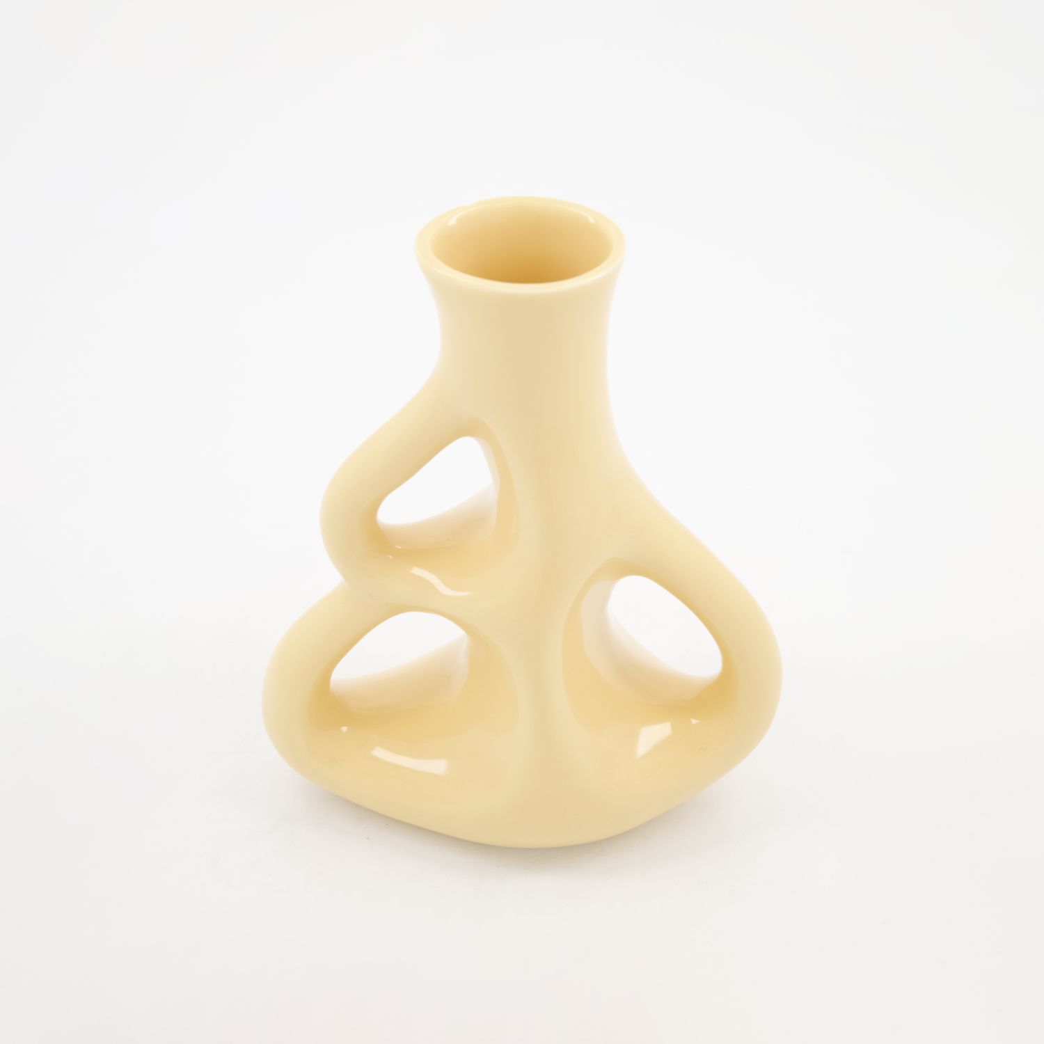Yellow Ceramic Vase 21cm 2
