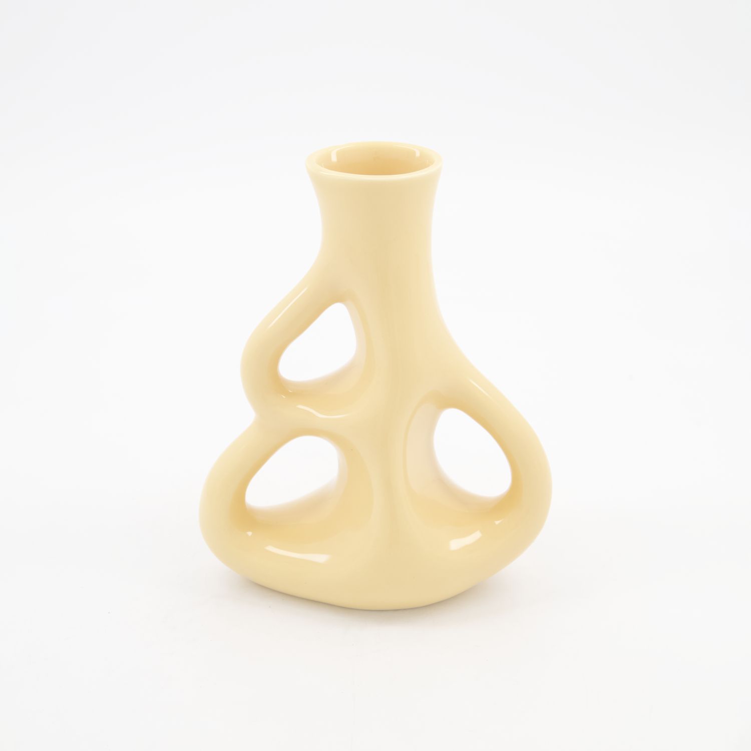 Yellow Ceramic Vase 21cm